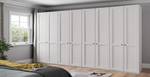 Armoire à portes battantes Marlow Blanc - Largeur : 400 cm - Sans portes miroir