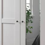 Armoire à portes battantes Marlow Blanc - Largeur : 400 cm - 4 miroir