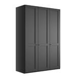 Armoire à portes battantes Marlow Graphite - Largeur : 150 cm - Sans portes miroir