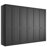 Armoire à portes battantes Marlow Graphite - Largeur : 300 cm - Sans portes miroir