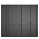 Armoire à portes battantes Marlow Graphite - Largeur : 250 cm - Sans portes miroir