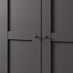 Armoire à portes battantes Marlow Graphite - Largeur : 250 cm - Sans portes miroir