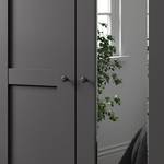 Armoire à portes battantes Marlow Graphite - Largeur : 400 cm - 4 miroir