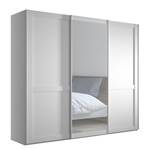 Armoire à portes coulissantes Marlow Blanc - Largeur : 250 cm - 1 miroir