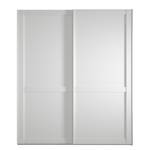 Armoire à portes coulissantes Marlow Blanc - Largeur : 150 cm - Sans portes miroir