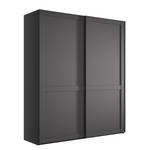 Armoire à portes coulissantes Marlow Graphite - Largeur : 150 cm - Sans portes miroir