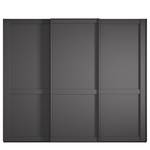 Armoire à portes coulissantes Marlow Graphite - Largeur : 250 cm - Sans portes miroir