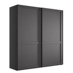 Schwebetürenschrank Marlow Graphit - Breite: 200 cm - Ohne Spiegeltür/-en