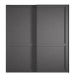 Armoire à portes coulissantes Marlow Graphite - Largeur : 200 cm - Sans portes miroir