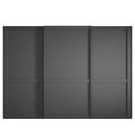 Armoire à portes coulissantes Marlow Graphite - Largeur : 300 cm - Sans portes miroir