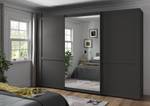 Armoire à portes coulissantes Marlow Graphite - Largeur : 300 cm - 1 miroir