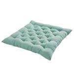 Coussin futon SOLID Coton / polyester - Vert clair