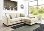 Polsterhocker Renera Cordstoff Licia: Creme