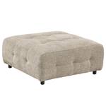 Gestoffeerde hocker Ginzo Chenille Gelia: Taupe