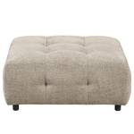 Gestoffeerde hocker Ginzo Chenille Gelia: Taupe