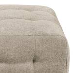 Gestoffeerde hocker Ginzo Chenille Gelia: Taupe