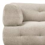 Ecksofa Ginzo mit Ottomane Chenille Gelia: Taupe - Ottomane davorstehend rechts