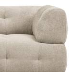 Ecksofa Ginzo mit Longchair Chenille Gelia: Taupe - Longchair davorstehend links