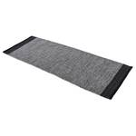 Tapis de couloir Kelim Mia Coton - Réversible - Gris - 75 x 240 cm