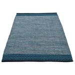 Tappeto a pelo corto Kelim Mia Cotone - Reversibile - Blu - 160 x 230 cm