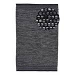 Laagpolig vloerkleed Kelim Mia katoen - omkeerbaar - Zwart - 160 x 230 cm