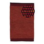Laagpolig vloerkleed Kelim Mia katoen - omkeerbaar - Rood - 120 x 170 cm