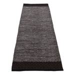 Tapis de couloir Kelim Mia Coton - Réversible - Marron - 75 x 240 cm