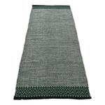 Tapis de couloir Kelim Mia Coton - Réversible - Vert - 80 x 350 cm