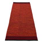 Tapis de couloir Kelim Mia Coton - Réversible - Rouge - 80 x 400 cm