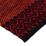 Tapis de couloir Kelim Mia Coton - Réversible - Rouge - 80 x 300 cm