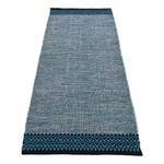 Passatoia Kelim Mia Cotone - Reversibile - Blu - 80 x 500 cm