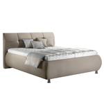 Gestoffeerd bed Harmonie Flex gewelfd Modder - 160 x 200cm - Kunstleer