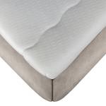 Gestoffeerd bed Harmonie Flex vierkant Crème - 160 x 200cm - Platweefsel