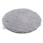 Badmat Cozy Bath Uni Rond polyester - grijs - Grijs - 90 x 90 cm