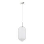 Hanglamp Blacky type K melkglas/ijzer - 1 lichtbron