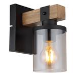 Wandlamp Lila gekleurd glas/ijzer - 1 lichtbron