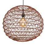 Hanglamp Rivard papier/ijzer - 1 lichtbron - Bruin - Diameter: 59 cm