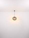 Hanglamp Rivard papier/ijzer - 1 lichtbron - Bruin - Diameter: 59 cm