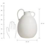 Vase LENA mit Henkel Terracotta - Creme