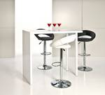 Chaises de bar Kurola - Lot de 2 Noir - Métal - Cuir synthétique - 56 x 100 x 50 cm