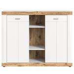 Dressoir Norbuck wit/eikenhouten look