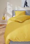 Copripiumino e federa Ease Cotone - Giallo - 155 x 220 cm + cuscino 80 x 80 cm