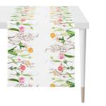 Chemin de table 6817 Polyester / Coton - 46 x 140 cm - Blanc