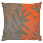Cuscino decorativo Dora Poliestere - 48 x 48 cm - Arancione / Marrone