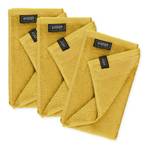 Serviettes de toilette Sense Coton - Jaune - Lot de 3