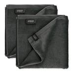 Serviette de toilette Sense Coton - Anthracite - Lot de 2