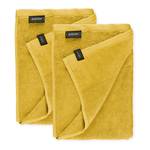 Serviette de douche Sense Coton - Jaune - Lot de 2