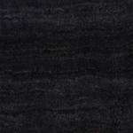 Tapis en laine Gabbeh Uni rond Noir - 80 x 80 cm