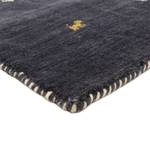 Tapis en laine Gabbeh Uni Noir - 140 x 200 cm