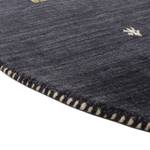 Tappeto rotondo Gabbeh Uni lana - Nero - 150 x 150 cm